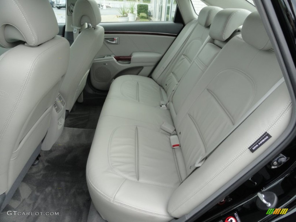 2008 Azera Limited - Ebony Black / Beige photo #11