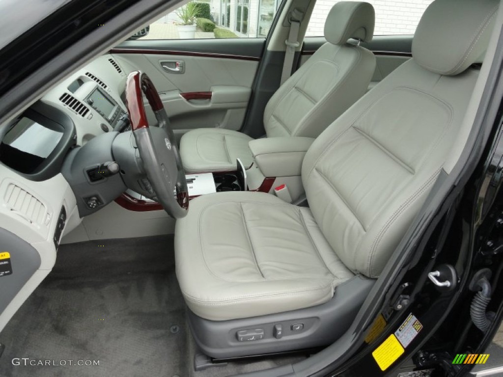 2008 Azera Limited - Ebony Black / Beige photo #13
