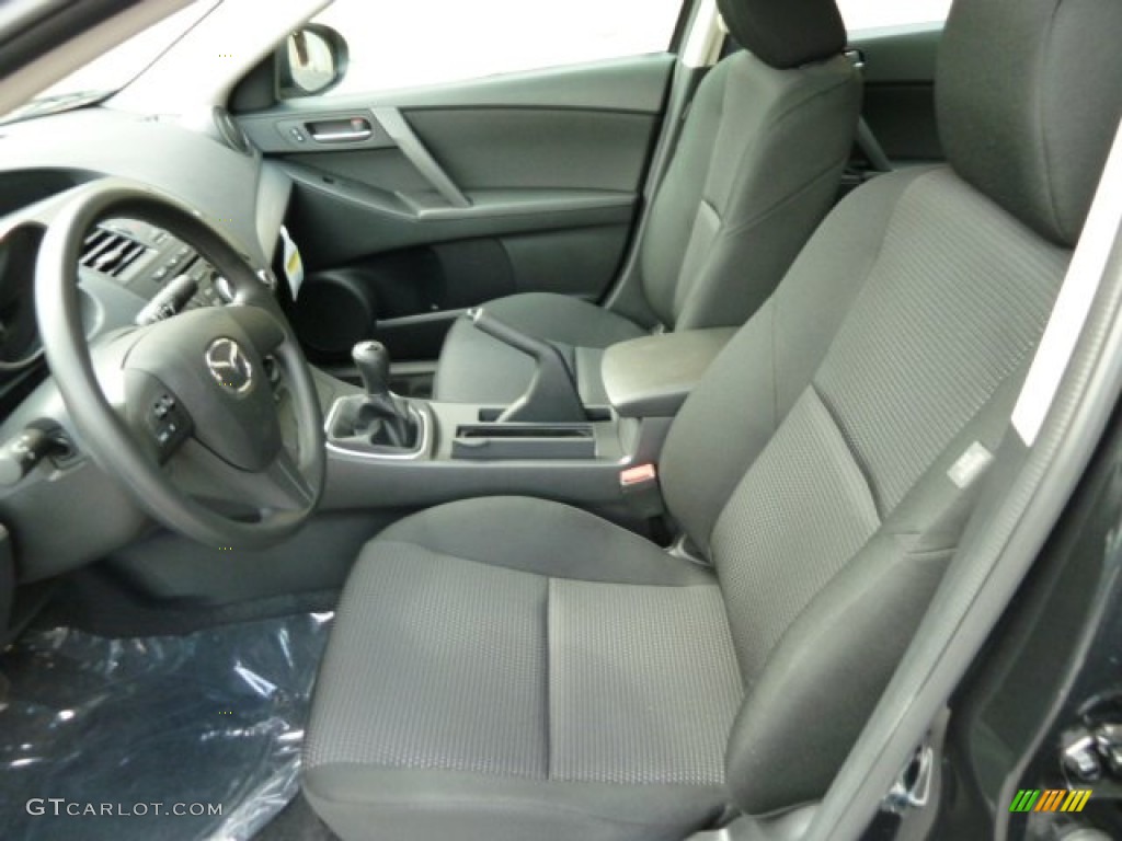 Black Interior 2012 Mazda MAZDA3 i Sport 4 Door Photo #54462459