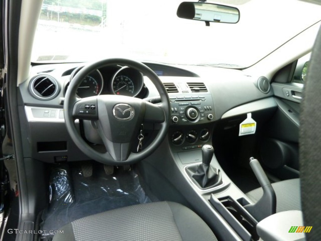 Black Interior 2012 Mazda MAZDA3 i Sport 4 Door Photo #54462471