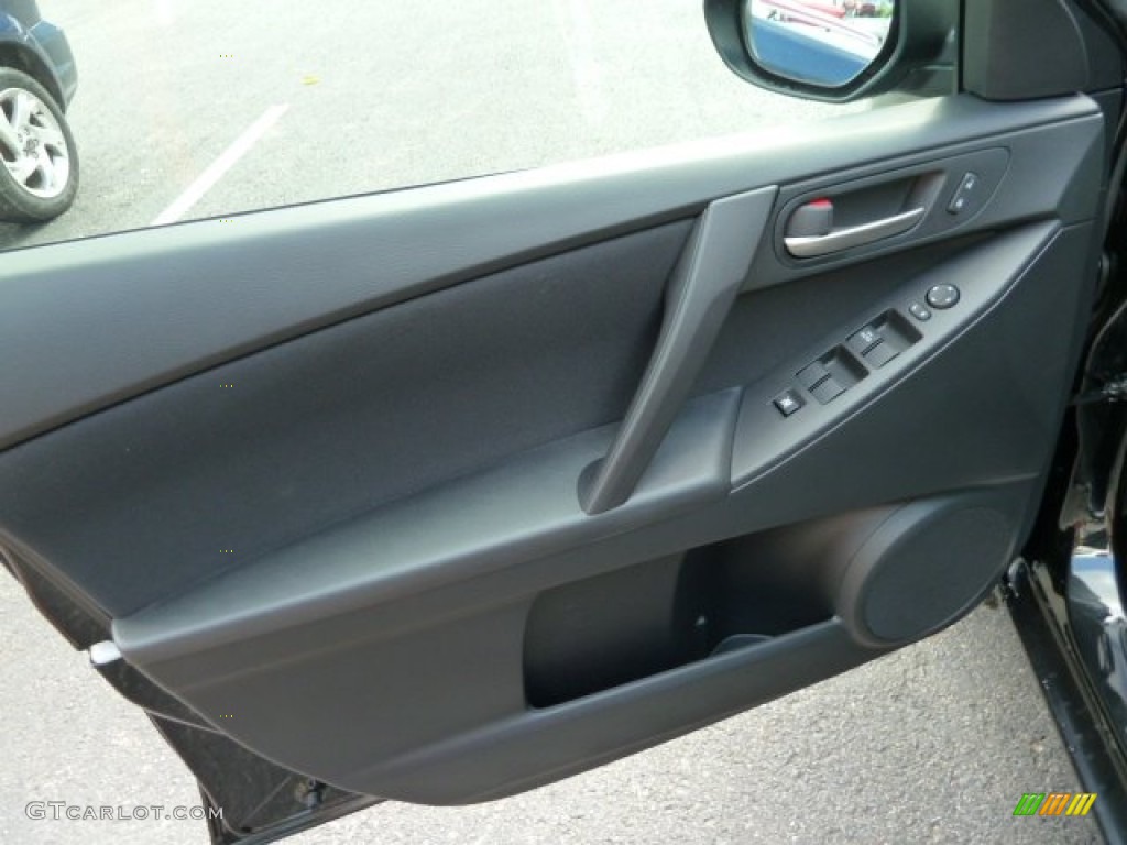 2012 Mazda MAZDA3 i Sport 4 Door Black Door Panel Photo #54462489
