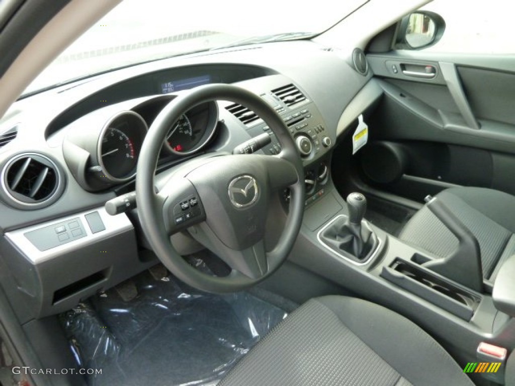 Black Interior 2012 Mazda MAZDA3 i Sport 4 Door Photo #54462499