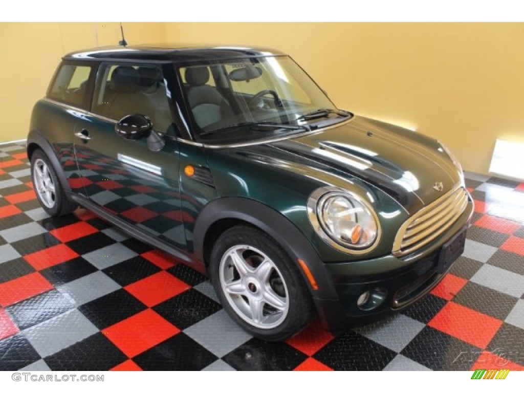 2007 Cooper Hardtop - British Racing Green Metallic / Carbon Black/Carbon Black photo #1