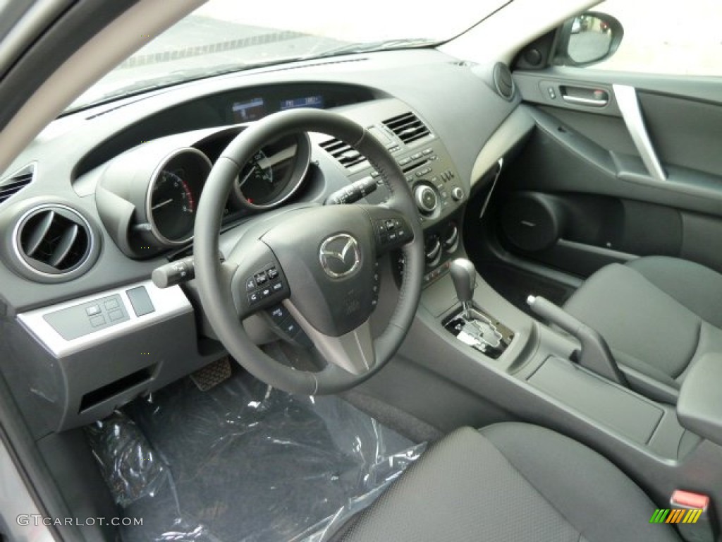 2012 MAZDA3 s Touring 5 Door - Liquid Silver Metallic / Black photo #15