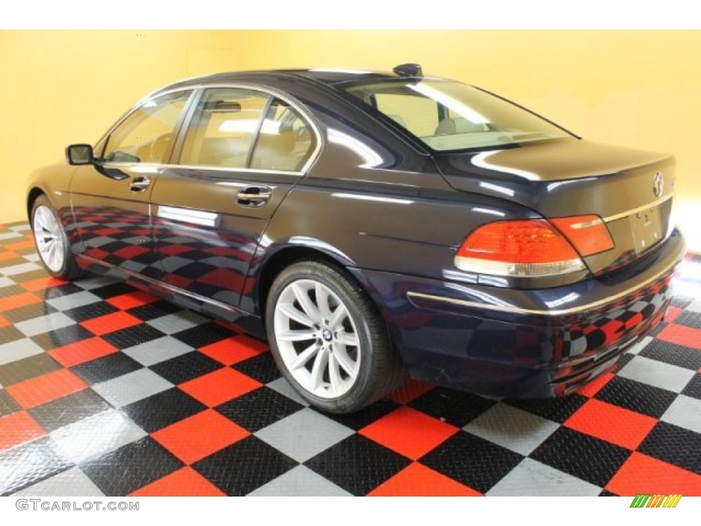 2008 7 Series 750i Sedan - Monaco Blue Metallic / Beige photo #3