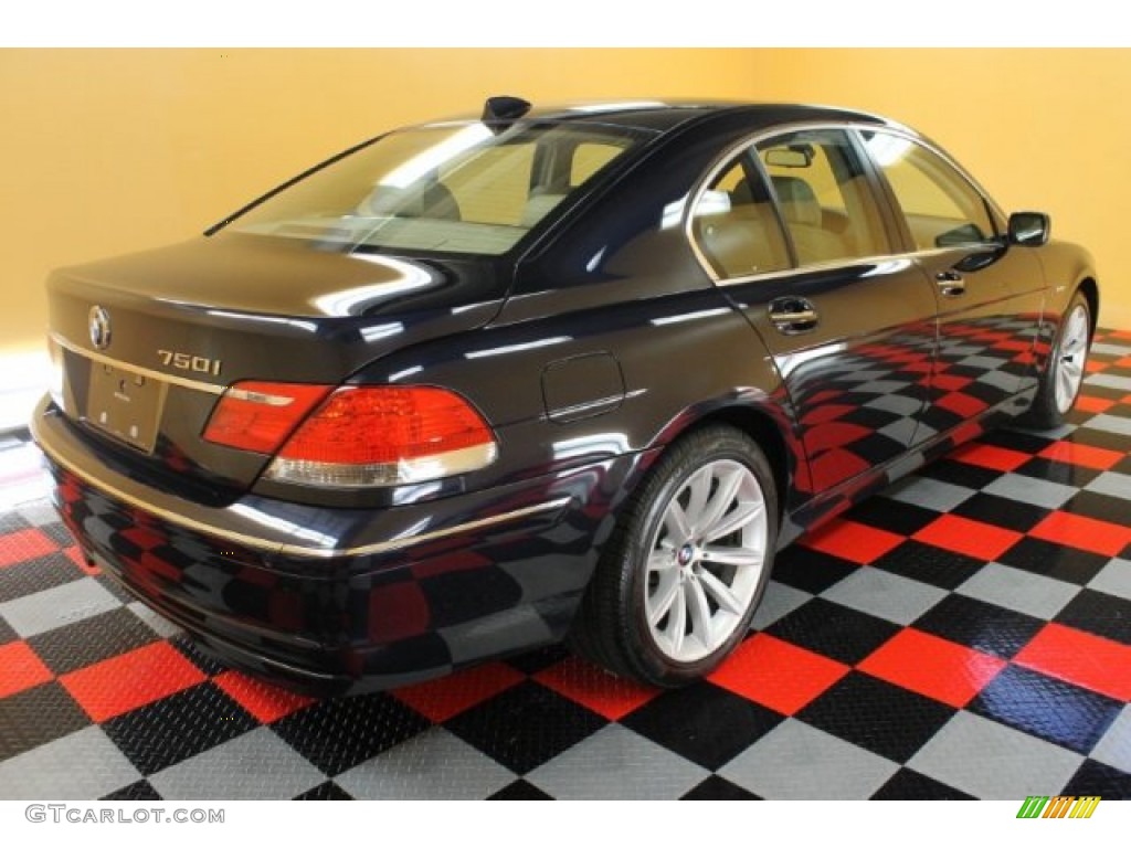 2008 7 Series 750i Sedan - Monaco Blue Metallic / Beige photo #4