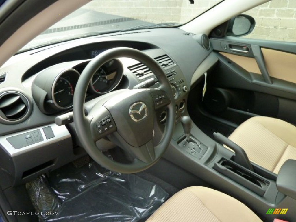 Dune Beige Interior 2012 Mazda MAZDA3 i Sport 4 Door Photo #54463347