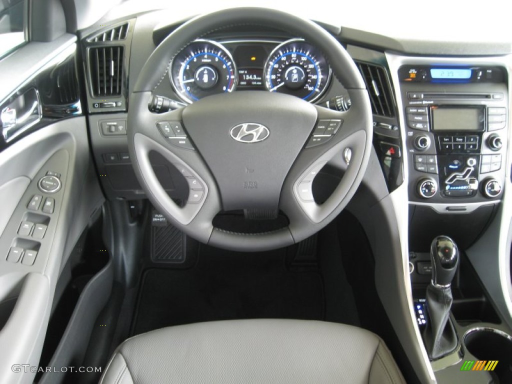 2012 Hyundai Sonata Limited Gray Steering Wheel Photo #54465330
