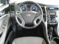 Gray 2012 Hyundai Sonata Limited Steering Wheel