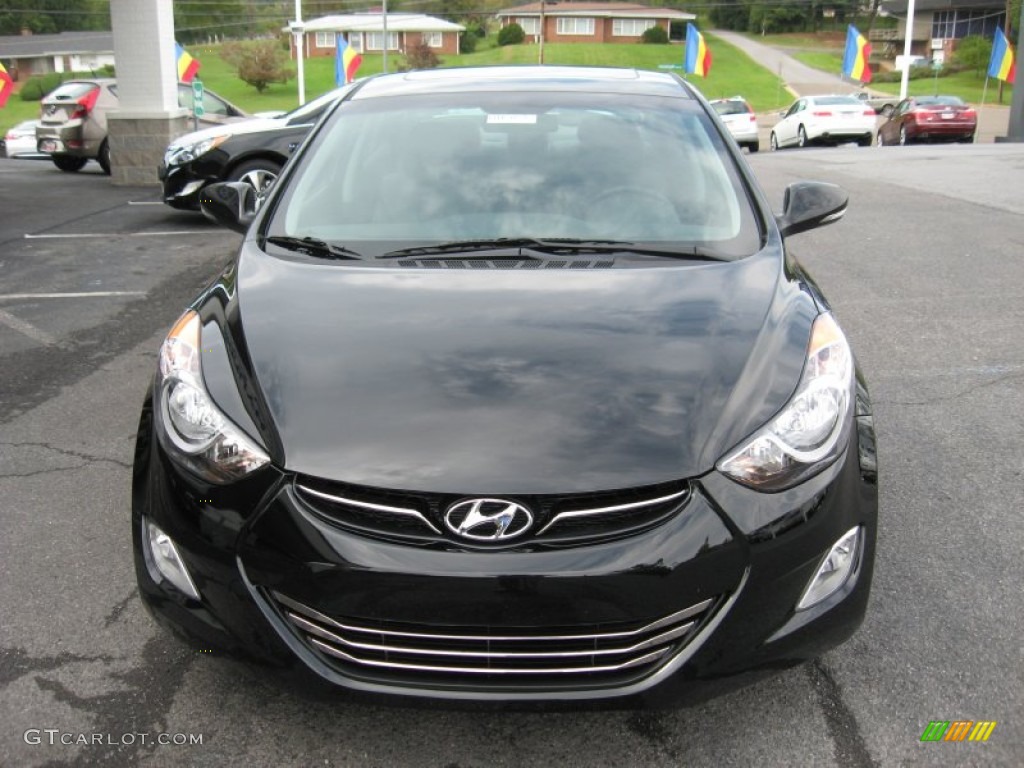 Midnight Black 2012 Hyundai Elantra Limited Exterior Photo #54465414