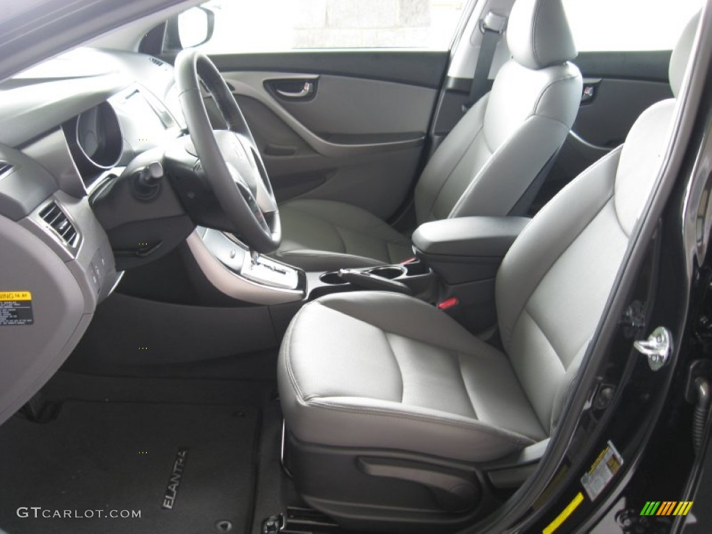 Gray Interior 2012 Hyundai Elantra Limited Photo #54465519