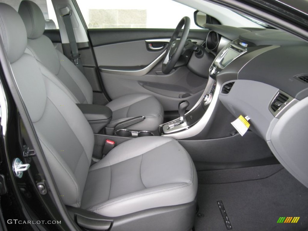 Gray Interior 2012 Hyundai Elantra Limited Photo #54465567