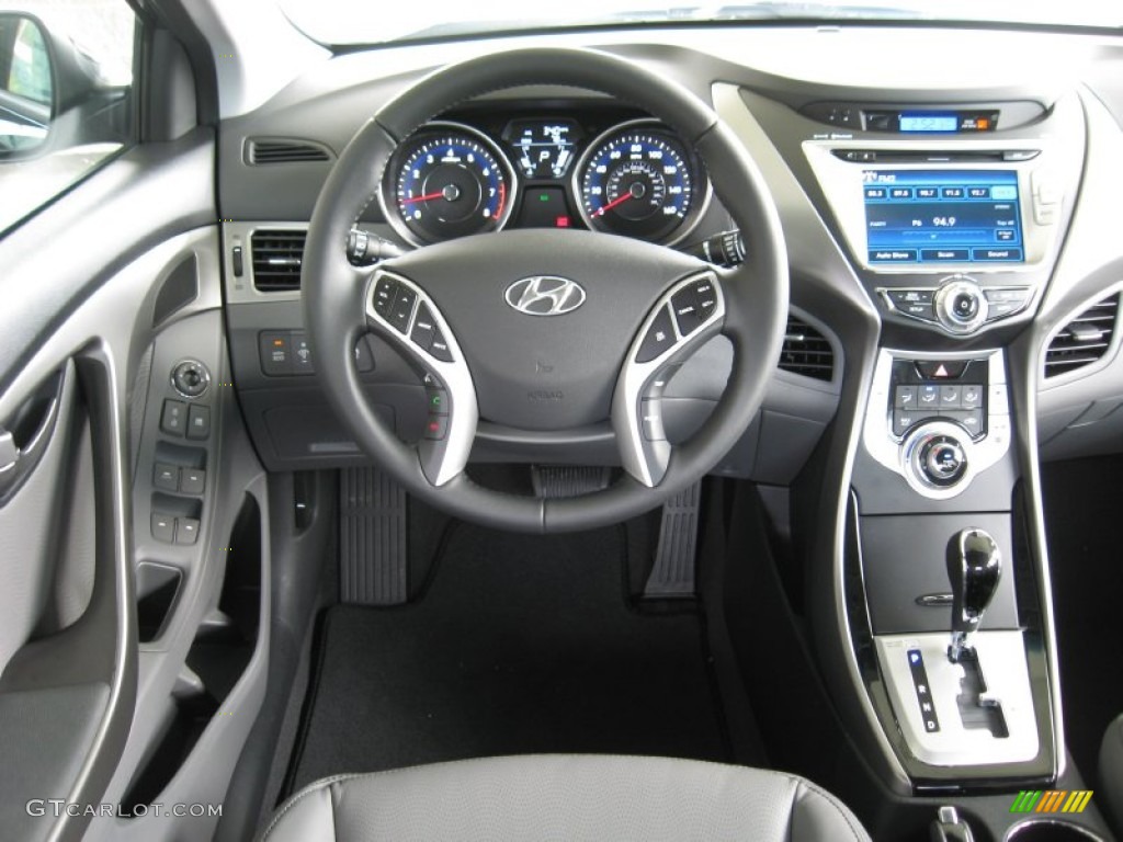2012 Hyundai Elantra Limited Gray Dashboard Photo #54465597