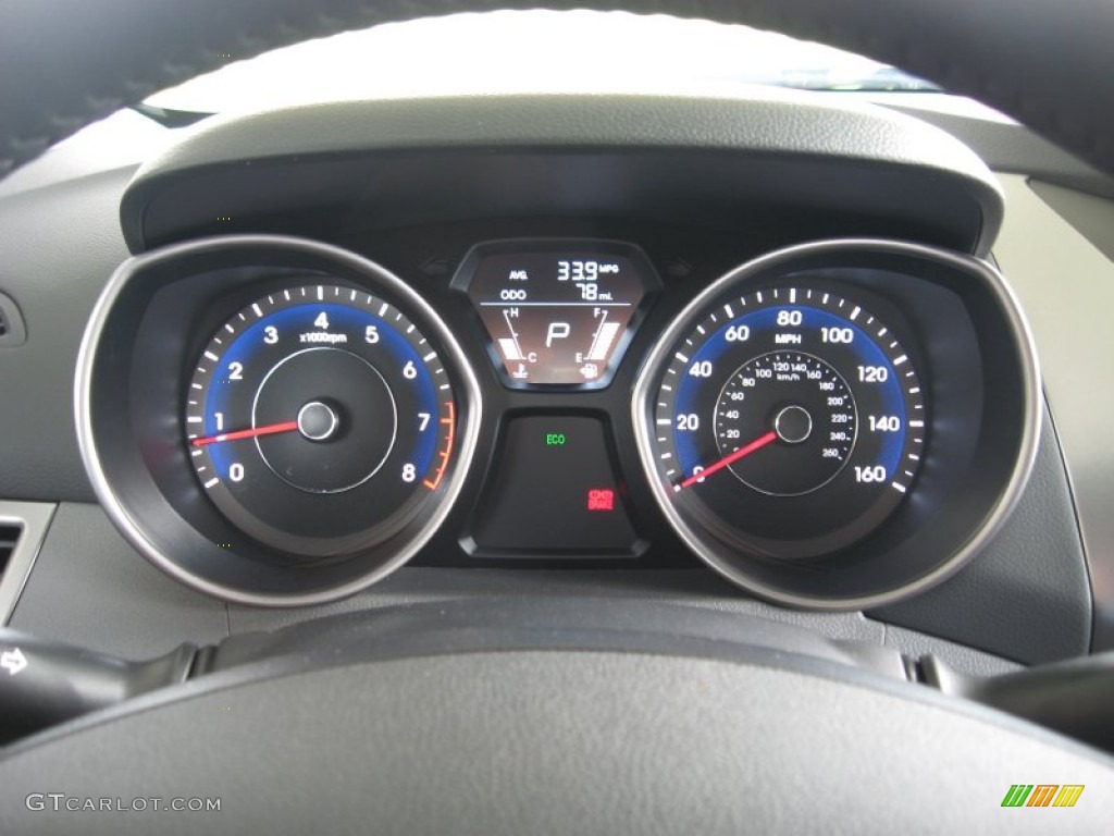 2012 Hyundai Elantra Limited Gauges Photo #54465648