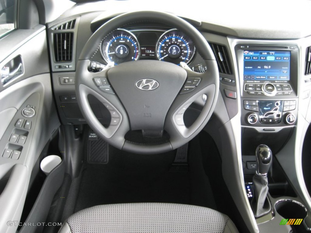 2012 Hyundai Sonata SE 2.0T Gray Steering Wheel Photo #54466380