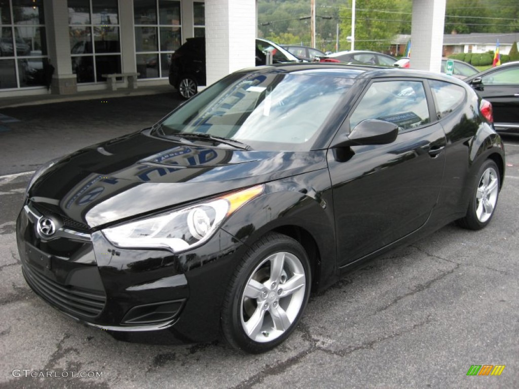 Ultra Black 2012 Hyundai Veloster Standard Veloster Model Exterior Photo #54466458