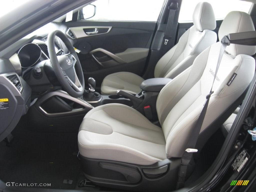 Gray Interior 2012 Hyundai Veloster Standard Veloster Model Photo #54466557