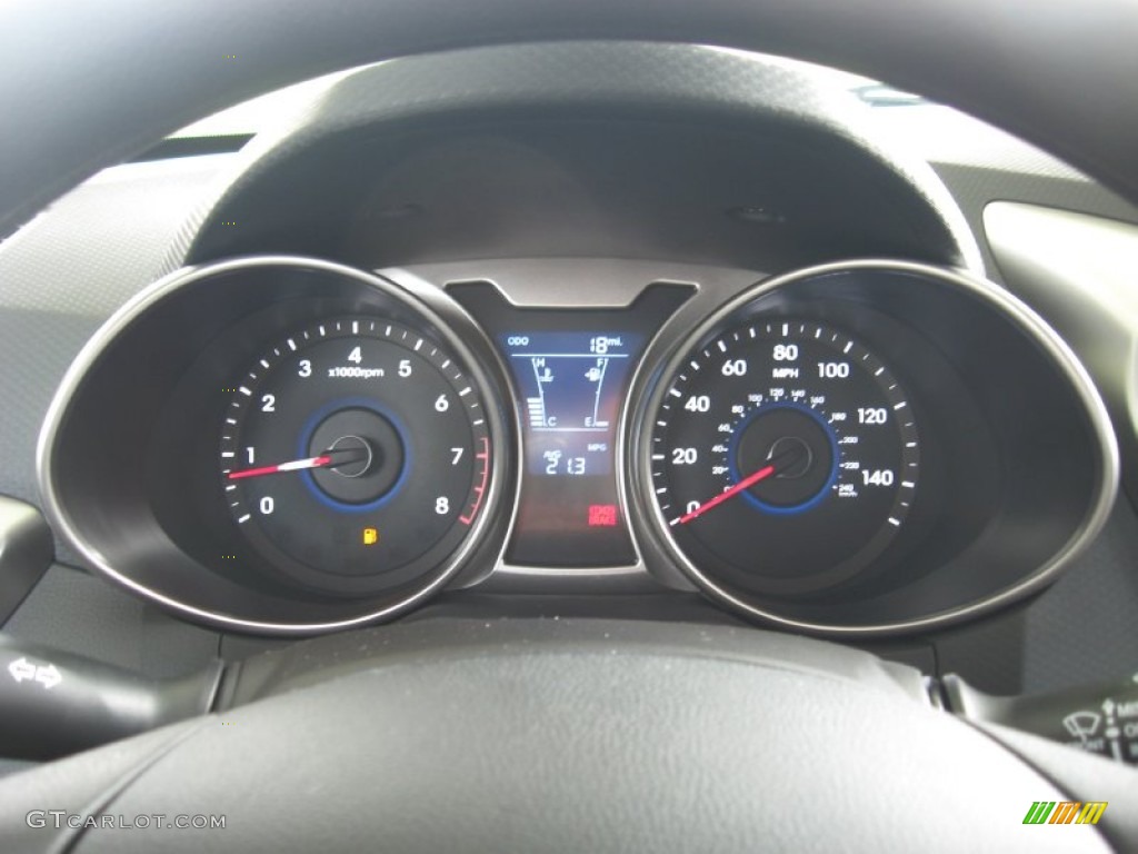 2012 Hyundai Veloster Standard Veloster Model Gauges Photo #54466687