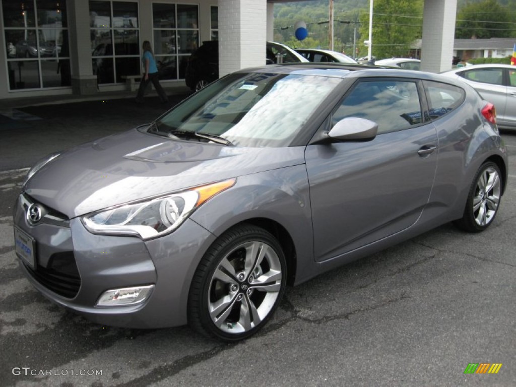 Triathlon Gray 2012 Hyundai Veloster Standard Veloster Model Exterior Photo #54466707