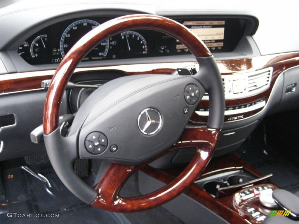 2012 Mercedes-Benz S 350 BlueTEC 4Matic Black Dashboard Photo #54467154