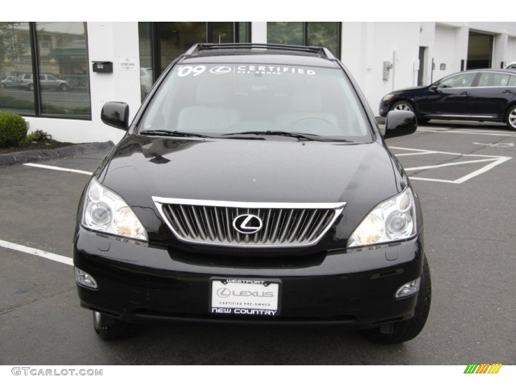 2009 RX 350 AWD - Obsidian Black / Light Gray photo #2