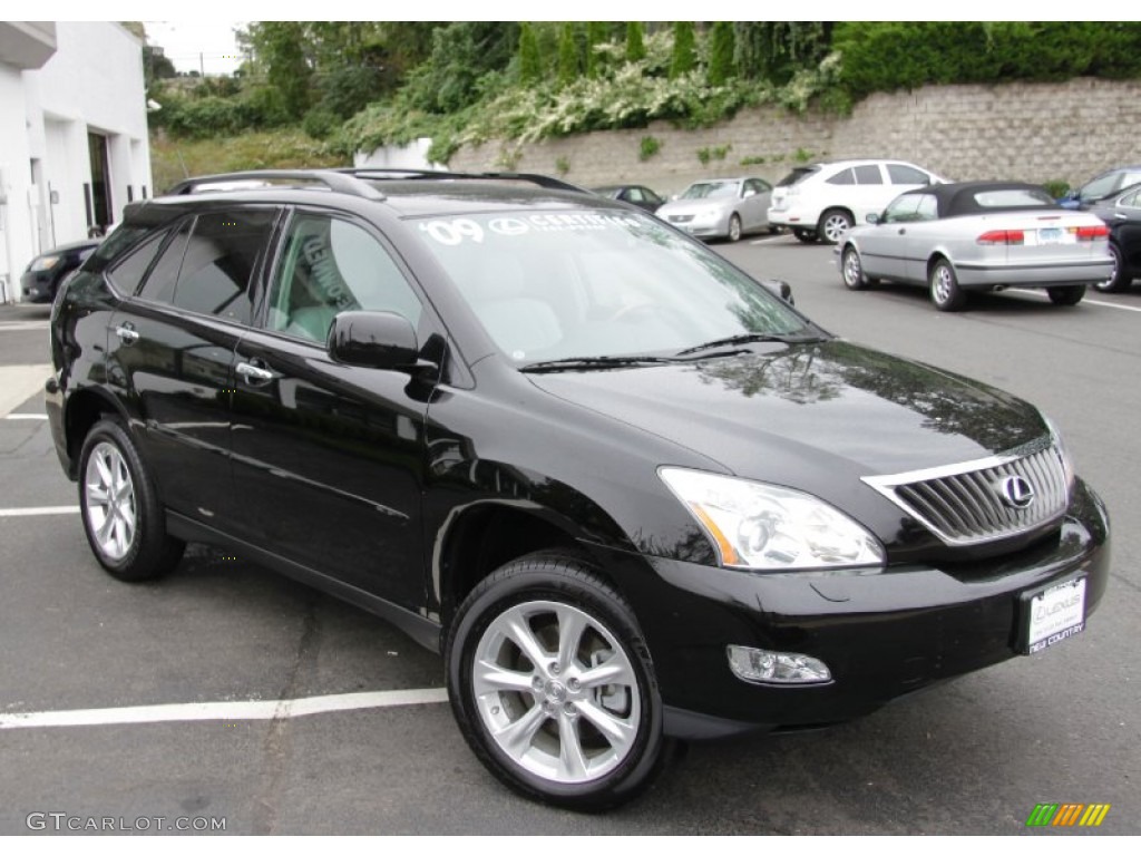 2009 RX 350 AWD - Obsidian Black / Light Gray photo #3