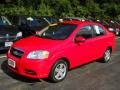 2010 Victory Red Chevrolet Aveo LT Sedan  photo #1