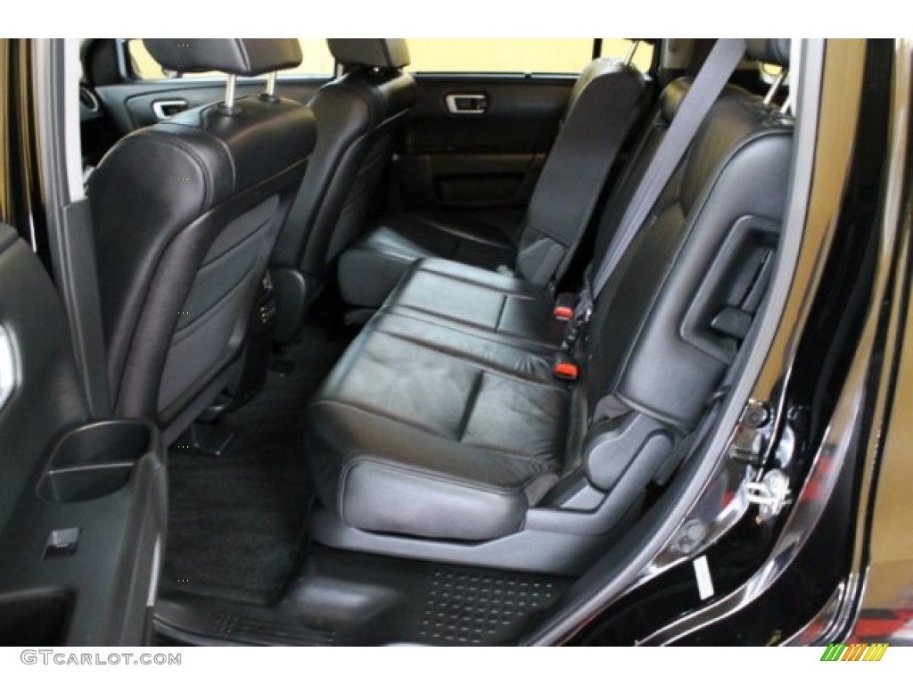 Black Interior 2010 Honda Pilot Touring 4WD Photo #54469573