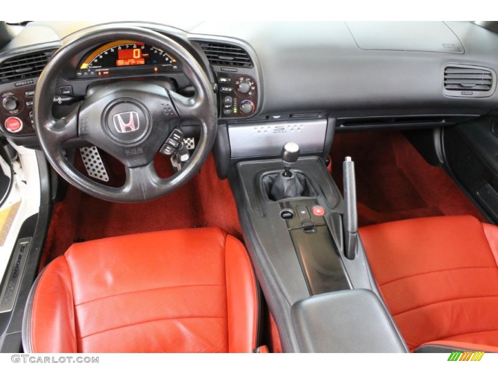 2008 Honda S2000 Roadster Red Dashboard Photo #54470154