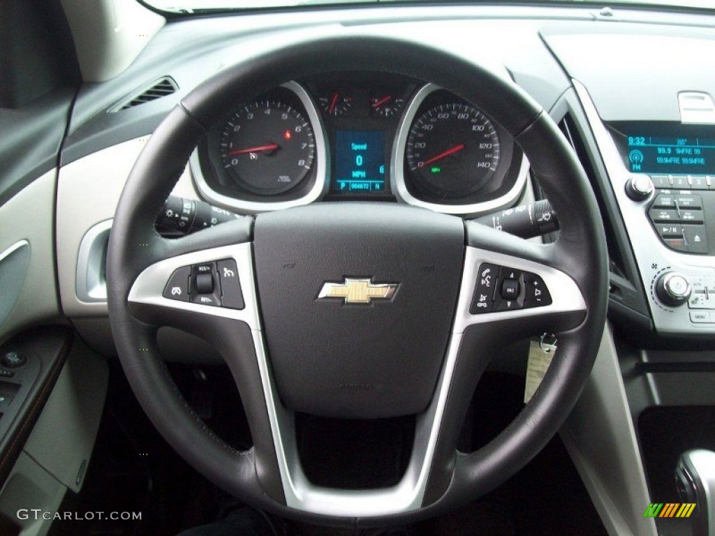 2011 Chevrolet Equinox LTZ AWD Light Titanium/Jet Black Steering Wheel Photo #54471018