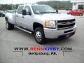 Silver Ice Metallic 2012 Chevrolet Silverado 3500HD LT Crew Cab 4x4 Dually