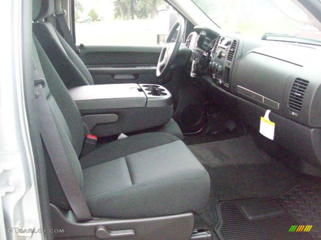 Ebony Interior 2012 Chevrolet Silverado 3500HD LT Crew Cab 4x4 Dually Photo #54471176