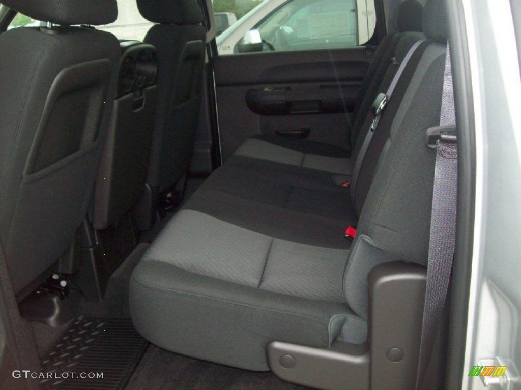 Ebony Interior 2012 Chevrolet Silverado 3500HD LT Crew Cab 4x4 Dually Photo #54471303