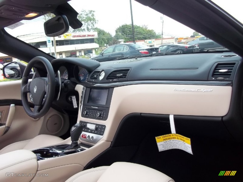 2012 Maserati GranTurismo Convertible GranCabrio Sport Pearl Beige Dashboard Photo #54471585