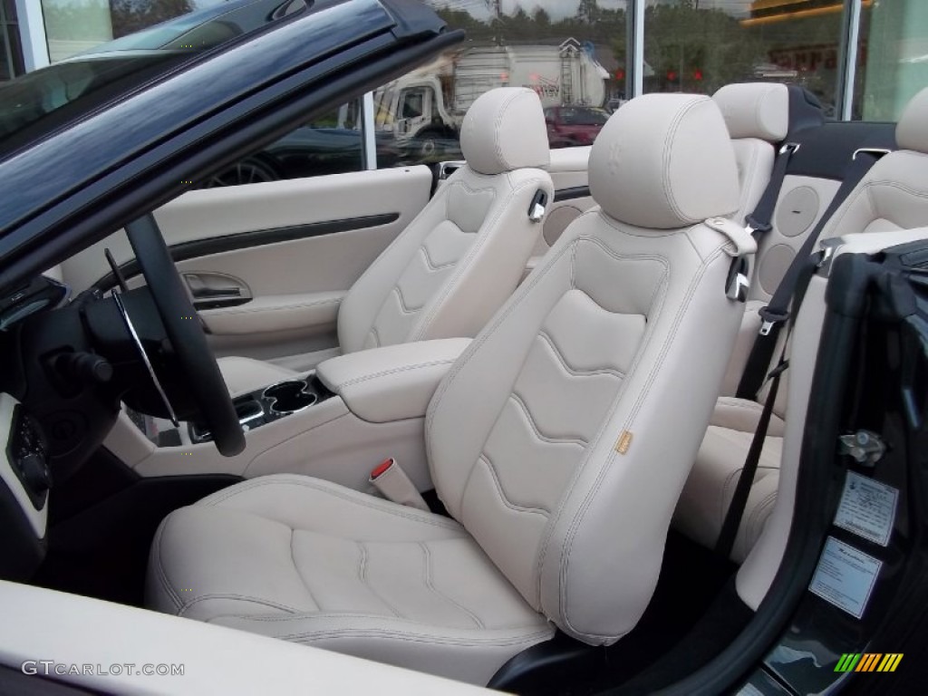 Pearl Beige Interior 2012 Maserati GranTurismo Convertible GranCabrio Sport Photo #54471612