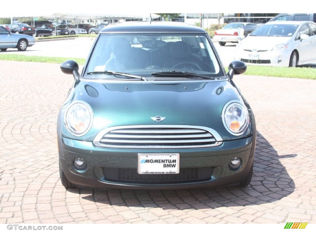 2010 Cooper Hardtop - British Racing Green Metallic / Grey/Carbon Black photo #2