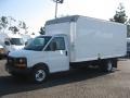White - Savana Cutaway 3500 Commercial Moving Truck Photo No. 3