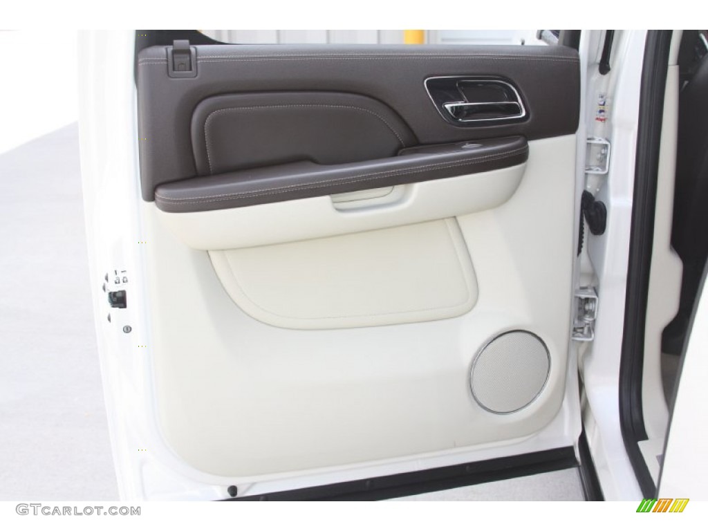 2010 Escalade ESV Platinum - White Diamond / Cocoa/Light Linen photo #33