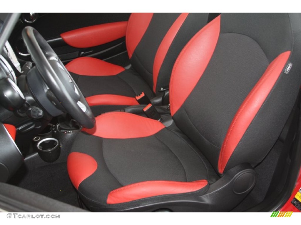 2010 Cooper Convertible - Chili Red / Rooster Red Leather/Carbon Black photo #12