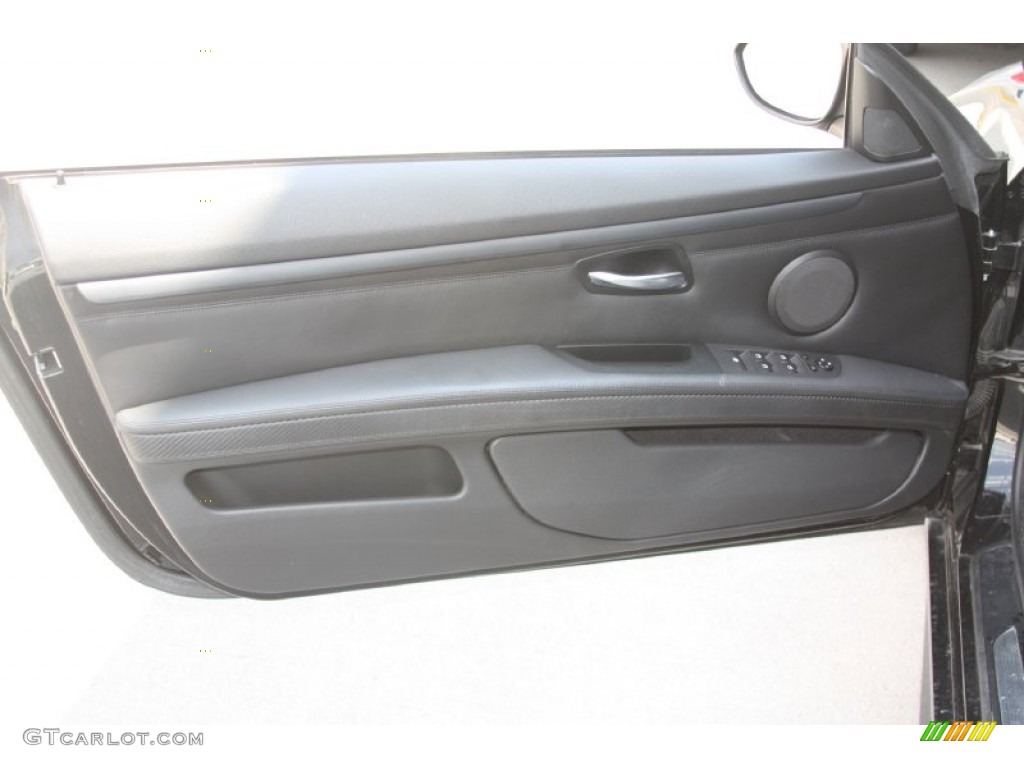 2008 BMW M3 Convertible Black Door Panel Photo #54476199