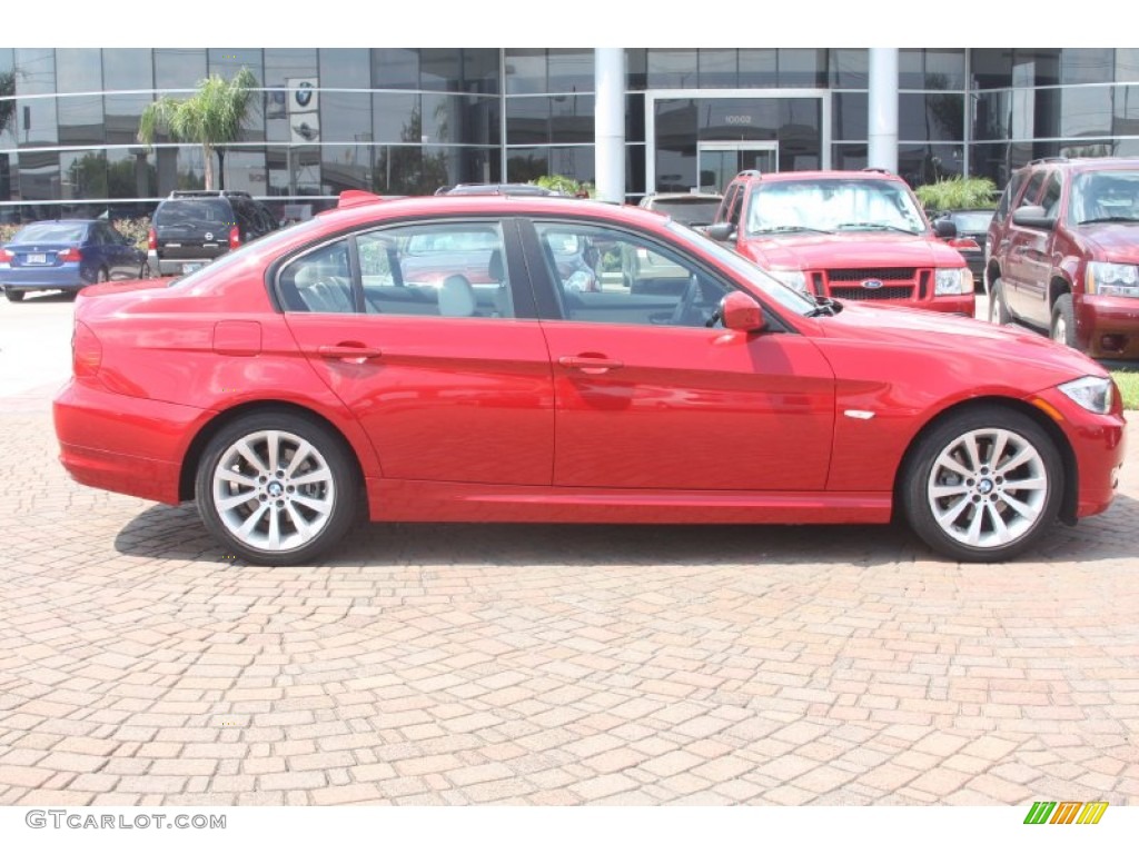 2011 3 Series 328i Sedan - Crimson Red / Oyster/Black Dakota Leather photo #3