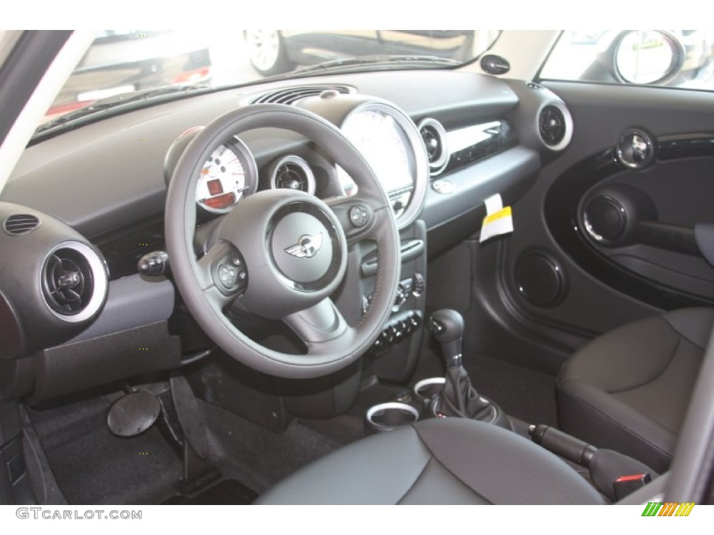 Carbon Black Interior 2012 Mini Cooper Hardtop Photo #54477545