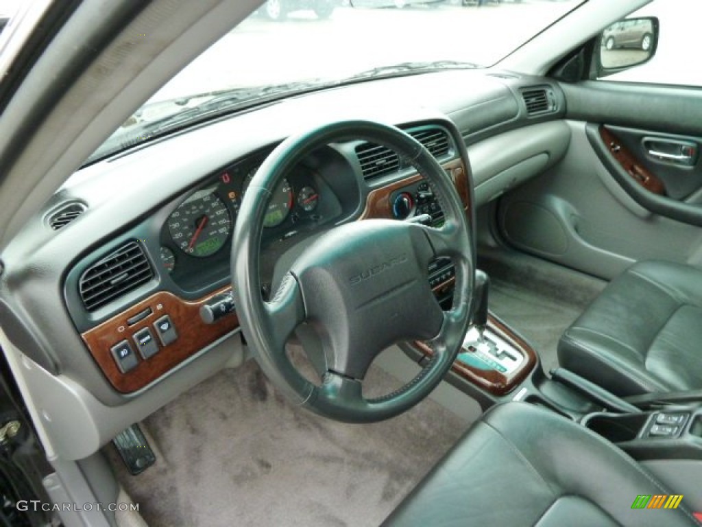 Black Interior 2001 Subaru Outback Limited Sedan Photo #54480035