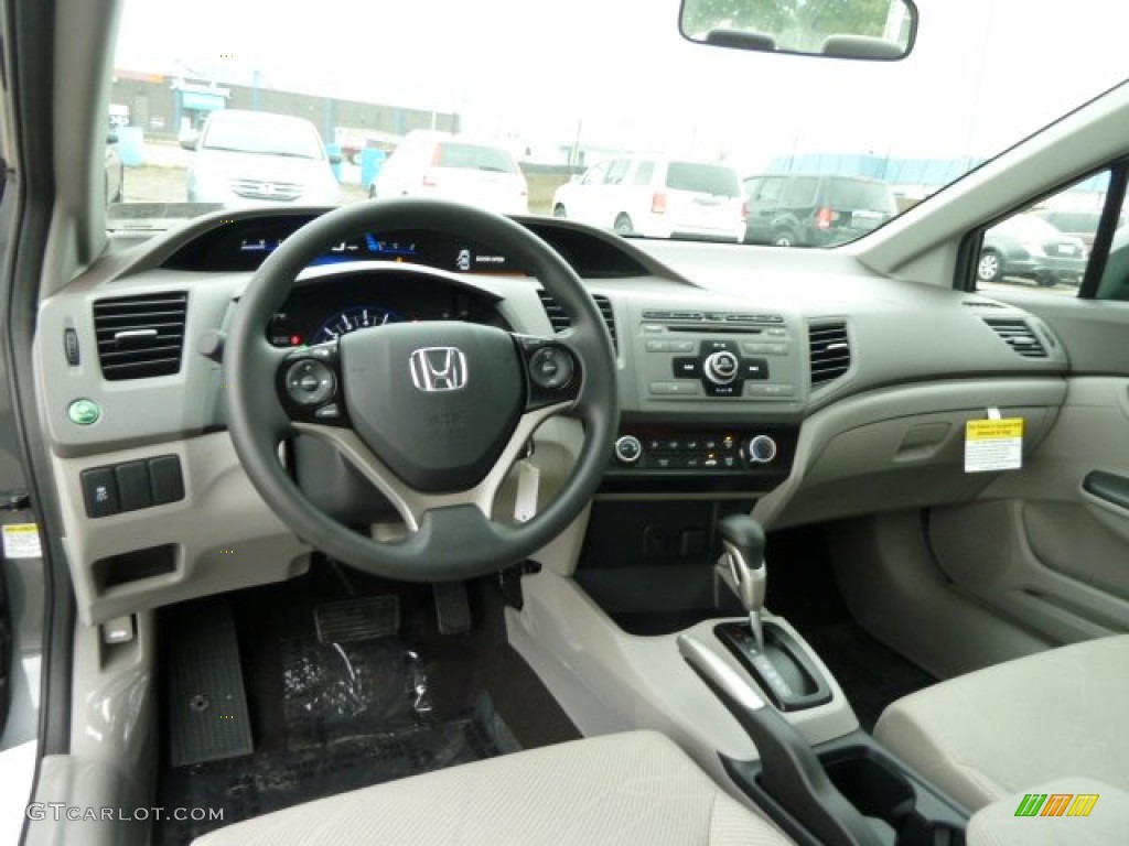 Gray Interior 2012 Honda Civic LX Sedan Photo #54480322