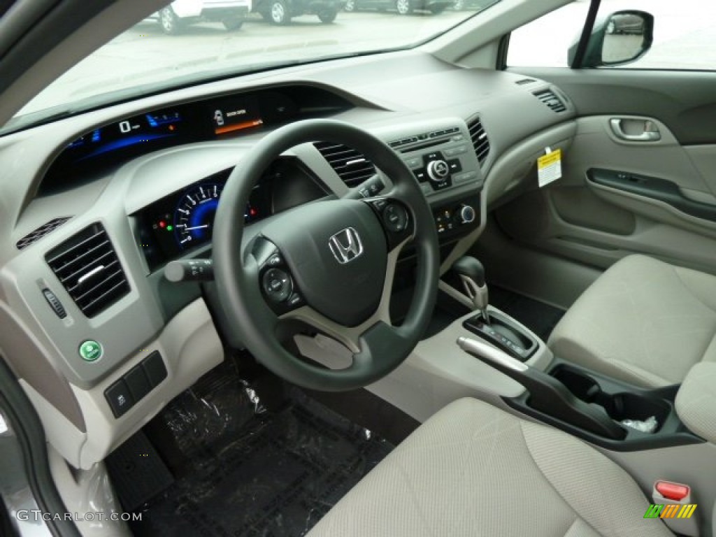 Gray Interior 2012 Honda Civic LX Sedan Photo #54480344