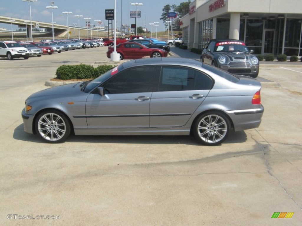 2004 3 Series 330i Sedan - Silver Grey Metallic / Black photo #2