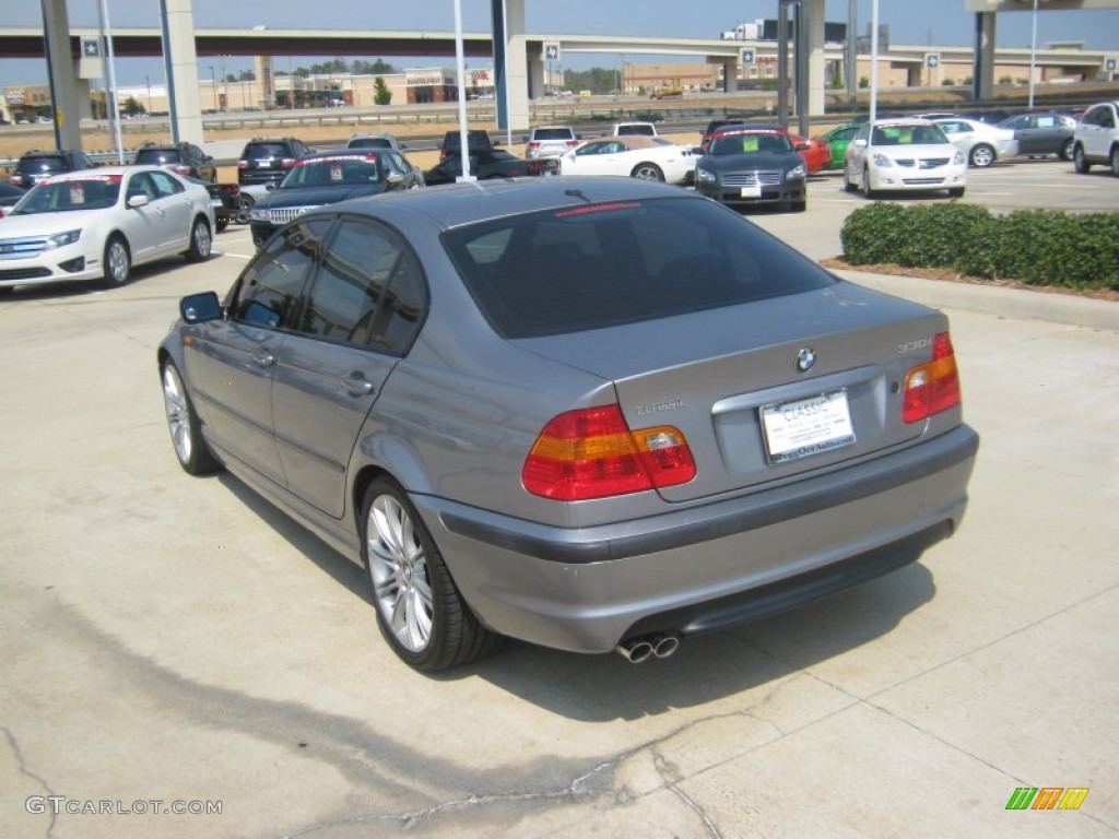2004 3 Series 330i Sedan - Silver Grey Metallic / Black photo #3