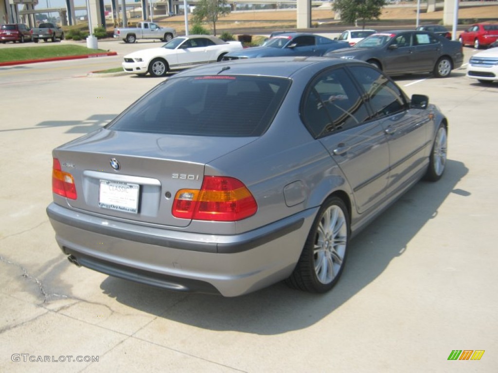2004 3 Series 330i Sedan - Silver Grey Metallic / Black photo #5