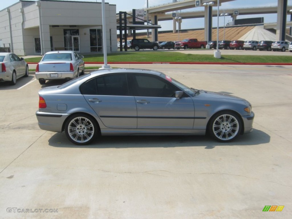 2004 3 Series 330i Sedan - Silver Grey Metallic / Black photo #6