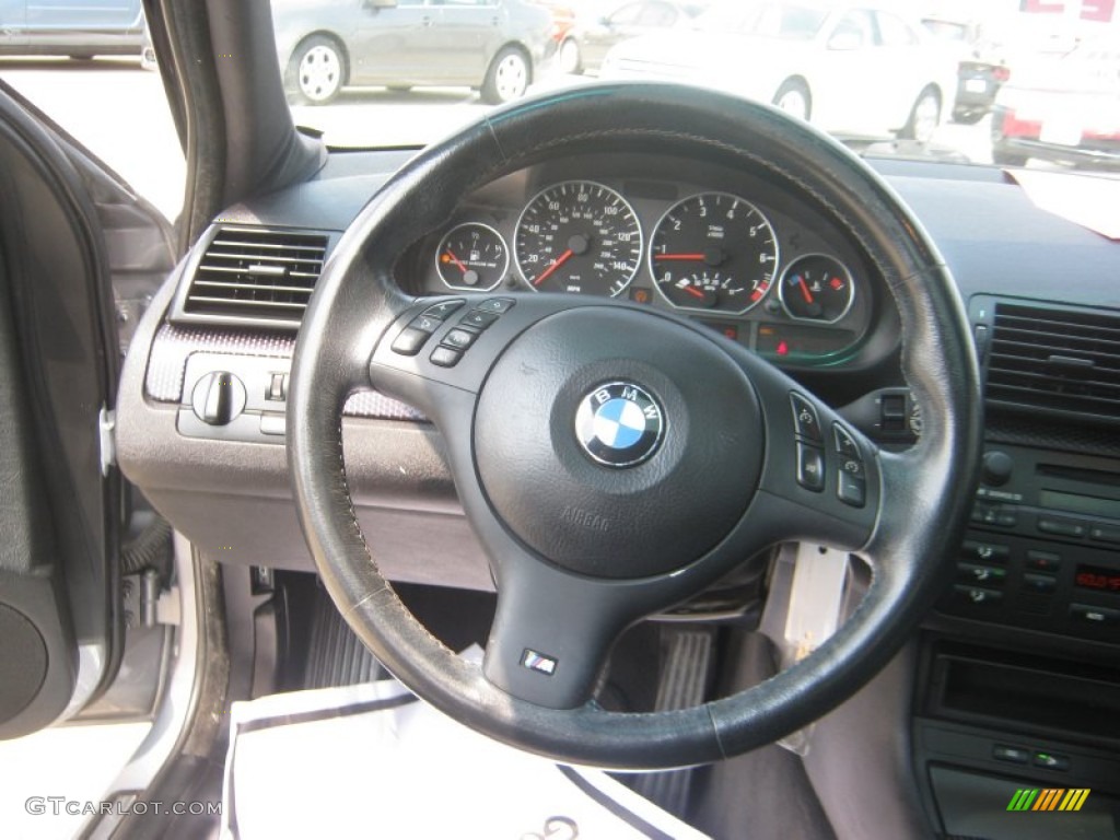 2004 3 Series 330i Sedan - Silver Grey Metallic / Black photo #10
